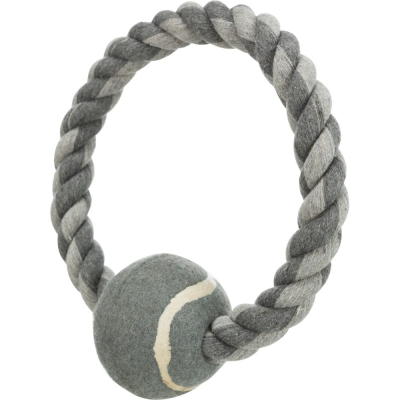 Купити Trixie Rope with ball - іграшка для собак, канат з тенісним м'ячем