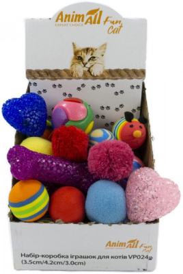 Іграшки - AnimAll Fun Cat Коробка іграшок для котів, 30 шт
