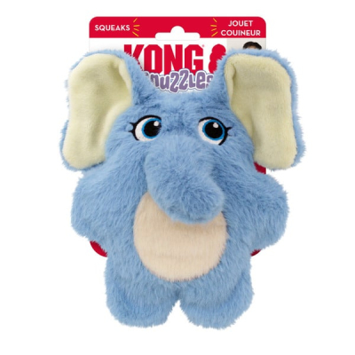 Іграшки - KONG Snuzzles Kiddos Elephant S Іграшка для собак, Слоненя з пискавкою