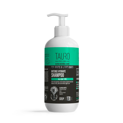 Шампуні та засоби для догляду - Tauro Pro Line Ultra Natural Care for White and Light Coats Інтенсивно зволожуючий шампунь для шерсті та шкіри собак і котів білого, світлого забарвлення