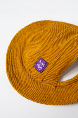 Купити Hat-Dog Панама з вельвету для собак, гірчична