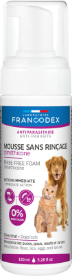 Засоби від паразитів - Francodex Laboratoire Rinse-Free Dimethicone Foam For Dog & Cat Піна з диметиконом від бліх для котів і собак