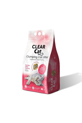 Наповнювач для туалету - ClearCat Комкуючий бентонітовий наповнювач для котячого туалету, дитяча пудра