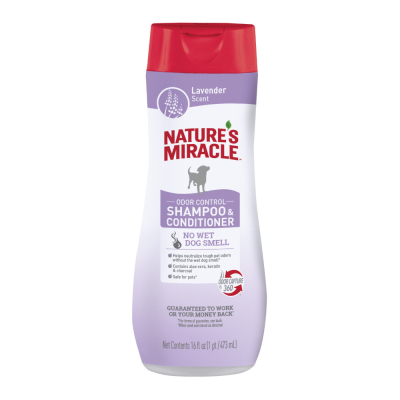 Шампуні та засоби для догляду - 8in1 Nature's Miracle Odor Control Lavender Shampoo Освіжаючий шампунь для собак