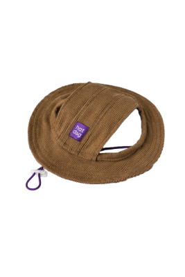 Прогулянки - Hat-Dog Панама з вельвету для собак, капучино