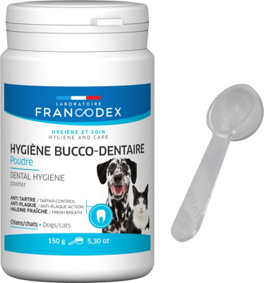 Вітаміни - Francodex  Laboratoire Power Toothpaste Dog Cat Харчова добавка у вигляді порошку для підтримання здоров'я зубів
