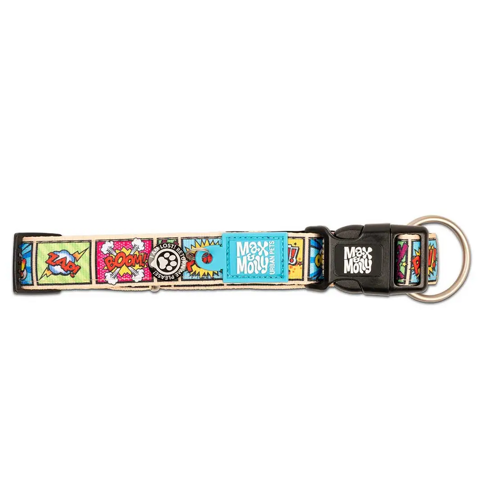 Амуніція - Max & Molly Urban Pets Smart ID Collar Comic Нашийник для собак