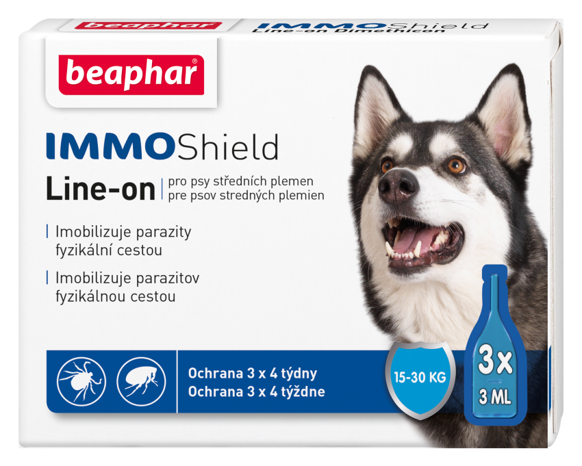Засоби від паразитів - Beaphar IMMO Shield Краплі від бліх і кліщів для собак від 15 до 30 кг