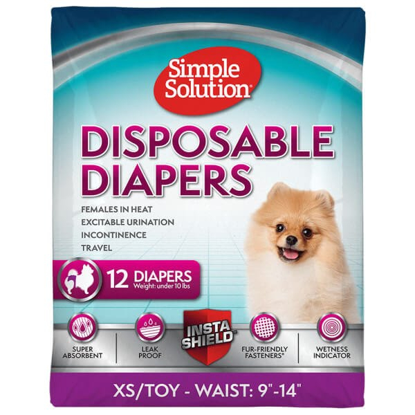 Догляд та гігієна - Simple Solution Disposable Diapers Toy - гігієнічні підгузники для дуже маленьких собак