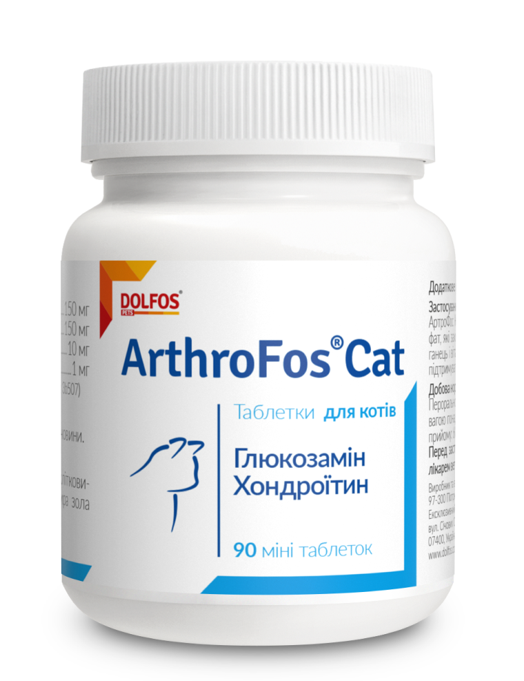 Вітаміни - Dolfos ArthroFos Cat - таблетки для опорно-рухової системи котів