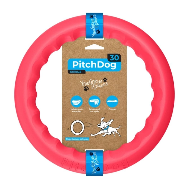 Іграшки - Collar PitchDog Кільце для апортування, рожевий