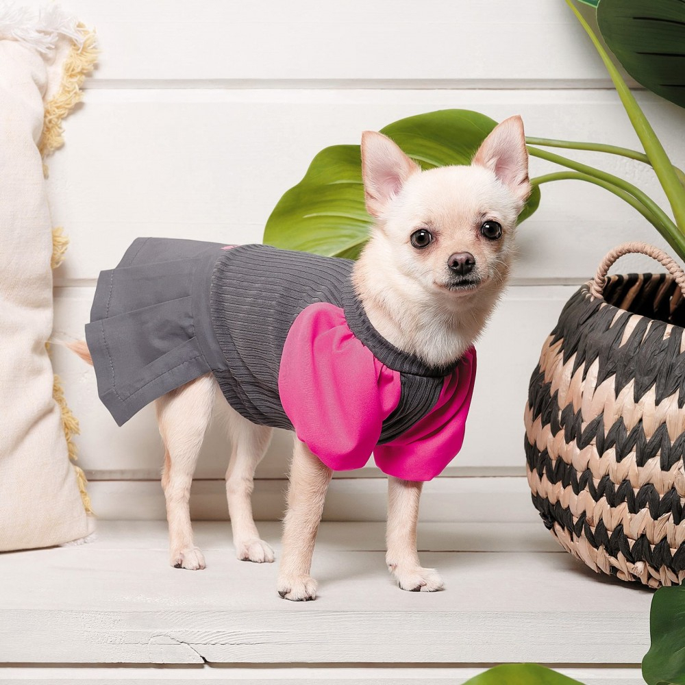 Прогулянки - Pet Fashion Сукня «Classic» для дівчаток, сіра