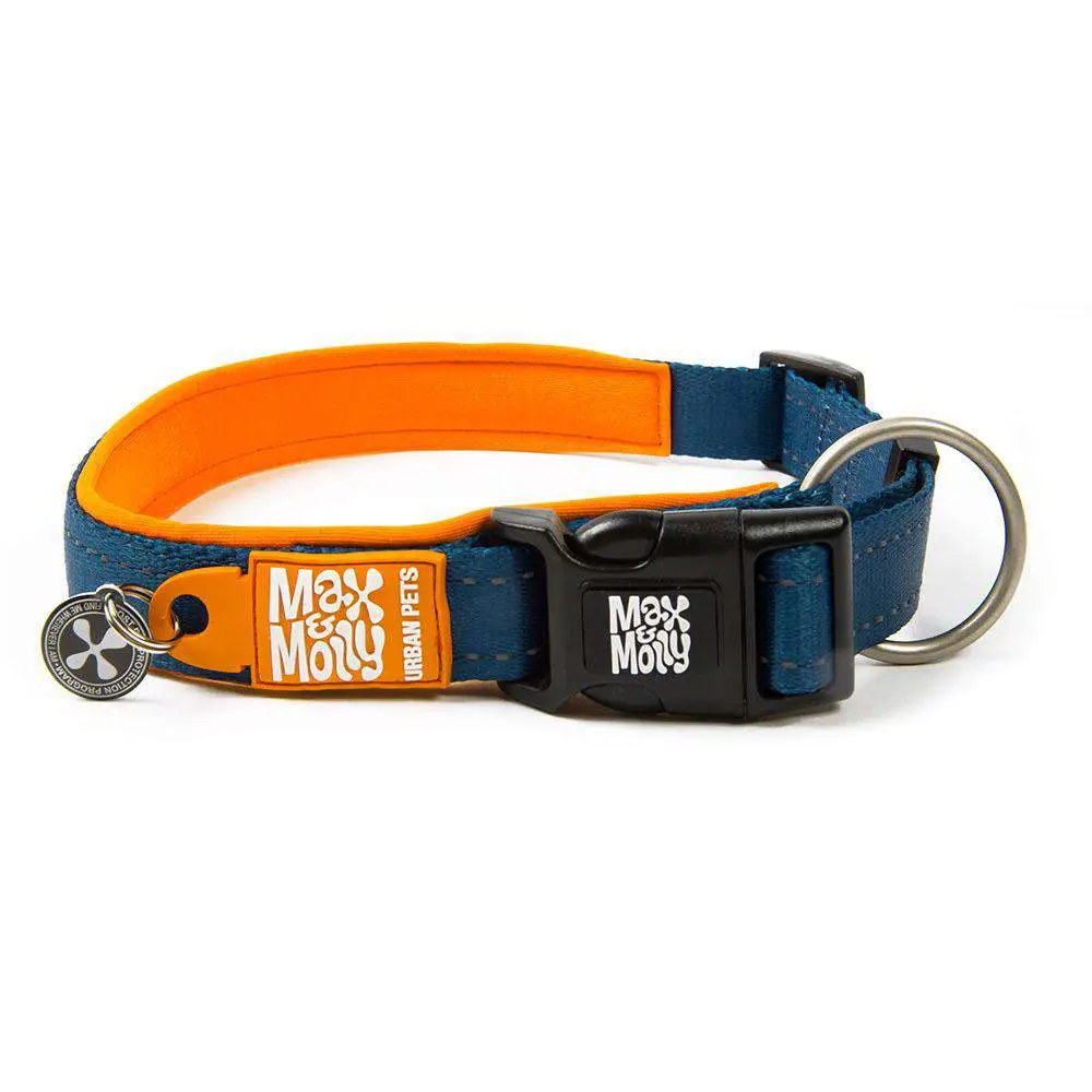Амуніція - Max & Molly Urban Pets Smart ID Collar Matrix Orange Нашийник для собак