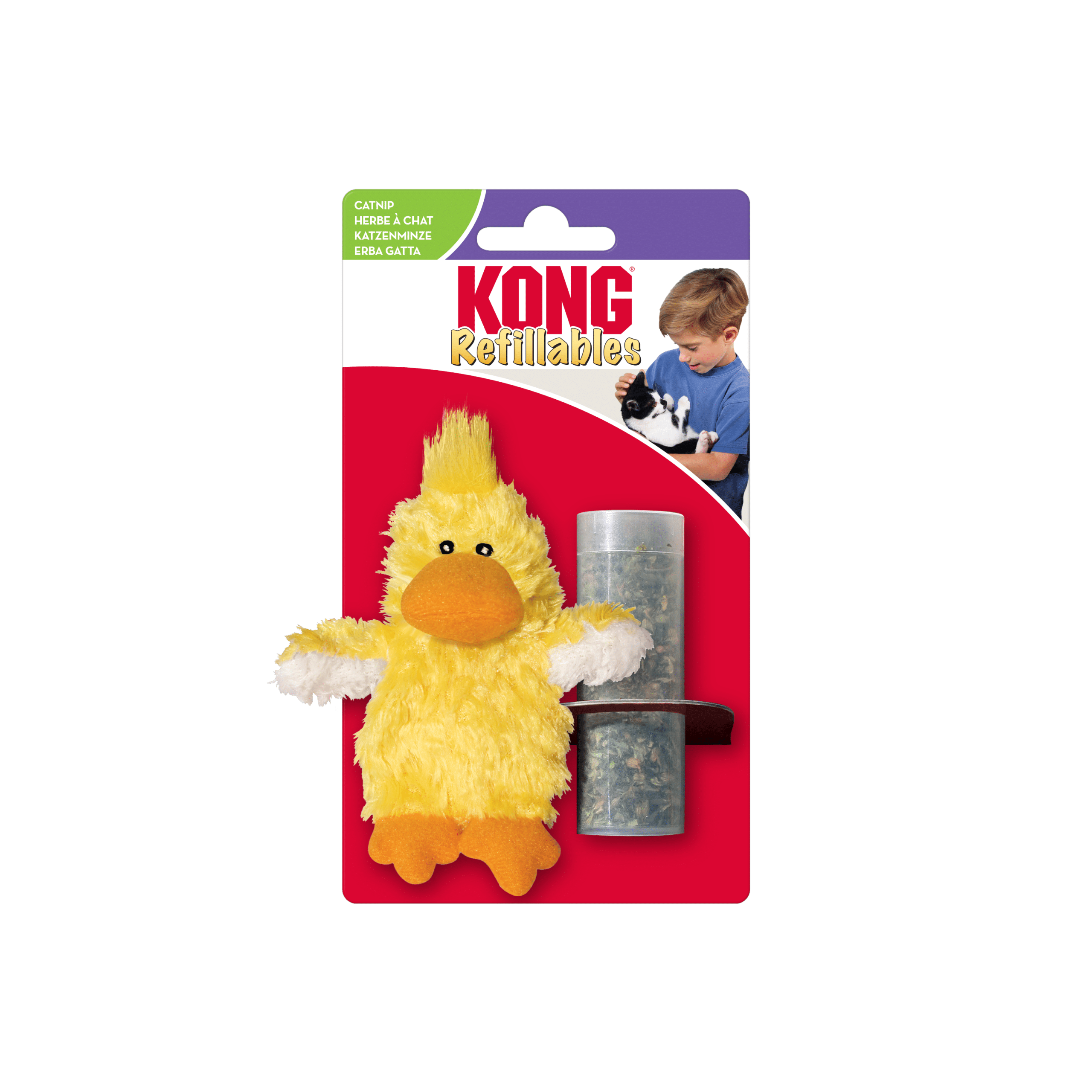 Іграшки - KONG Refillables Duckie Іграшка для котів "Каченя" з котячою м'ятою