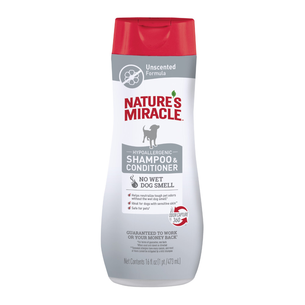 Шампуні та засоби для догляду - 8in1 Nature's Miracle Hypoallergenic Shampoo Гіпоалергенний шампунь для собак
