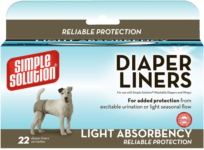 Догляд та гігієна - Simple Solution Disposable Diaper Liners - Flow LIGHT - вологопоглинаючі гігієнічні прокладки для собак