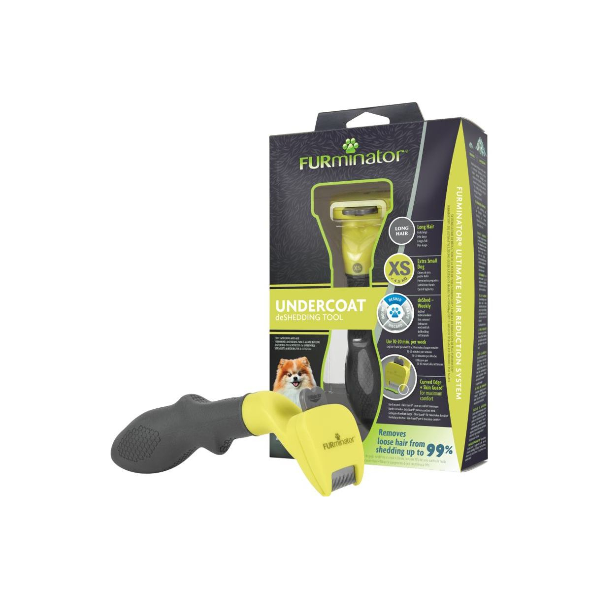 Догляд та гігієна - FURminator Undercoat LongHair XS Фурмінатор для собак з довгою шерстю