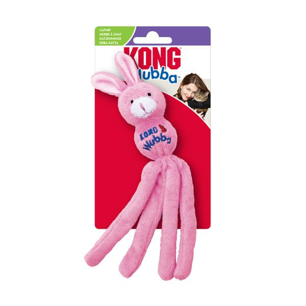Іграшки - KONG Wubba Bunny Іграшка для котів, рожева