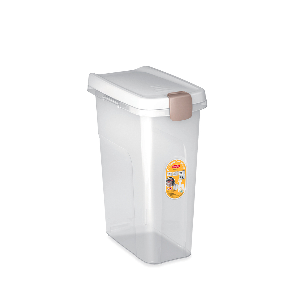 Миски - Stefanplast Контейнер для корму 25 л (10 кг),  прозорий