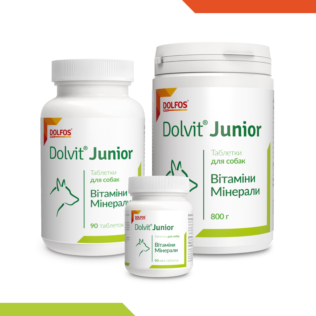 Вітаміни - Dolfos Dolvit Junior - вітамінно-мінеральна добавка для цуценят для розвитку м'язової маси