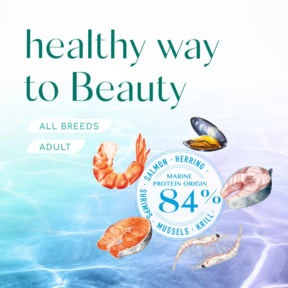 Сухий корм - Сухий корм Optimeal Beauty з морепродуктами для догляду за шерстю та зубами у дорослих котів