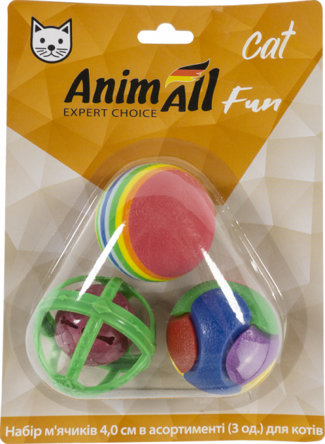 Іграшки - AnimAll Fun Cat М'ячики для котів