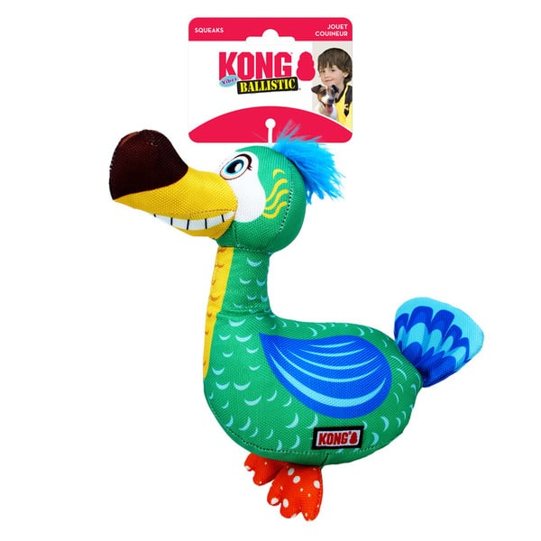 Іграшки - KONG Ballistic Vibez Birds M/L Іграшка для собак, Пташка з пискавкою, мультиколір