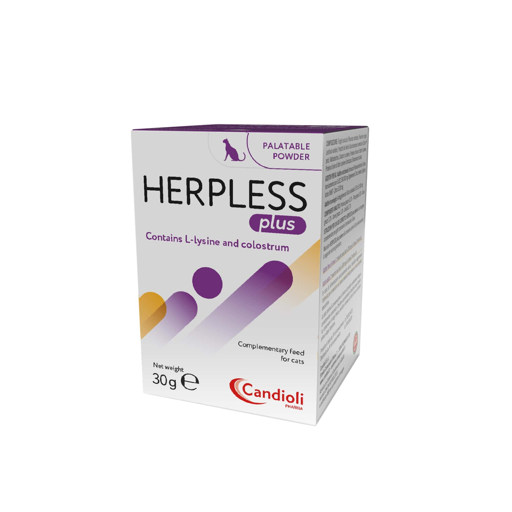 Вітаміни - Candioli Herpless Plus Порошок для зміцнення імунітету у котів