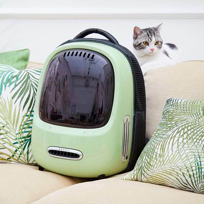 Переноски - PETKIT Breezy2 Smart Cat Carrier Green Рюкзак-переноска для котів і собак вагою до 8 кг