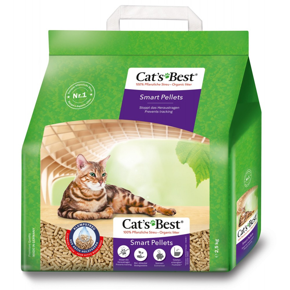 Наповнювач для туалету - Cat’s Best Smart Pellets Наповнювач для котячого туалету, деревний