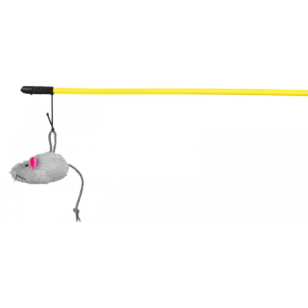 Іграшки - Trixie Fishing rod with mouse - іграшка для котів
