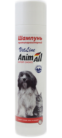 Засоби від паразитів - AnimAll VetLine Шампунь протипаразитарний для котів і собак