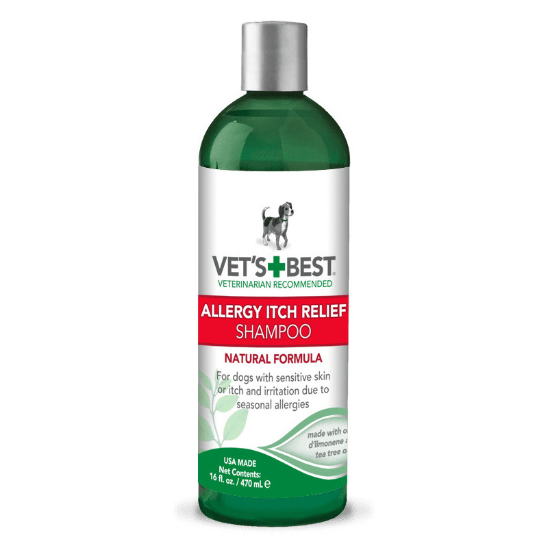 Шампуні та засоби для догляду - Vet's Best Allergy Itch Relief Shampoo Шампунь для собак з чутливою шкірою