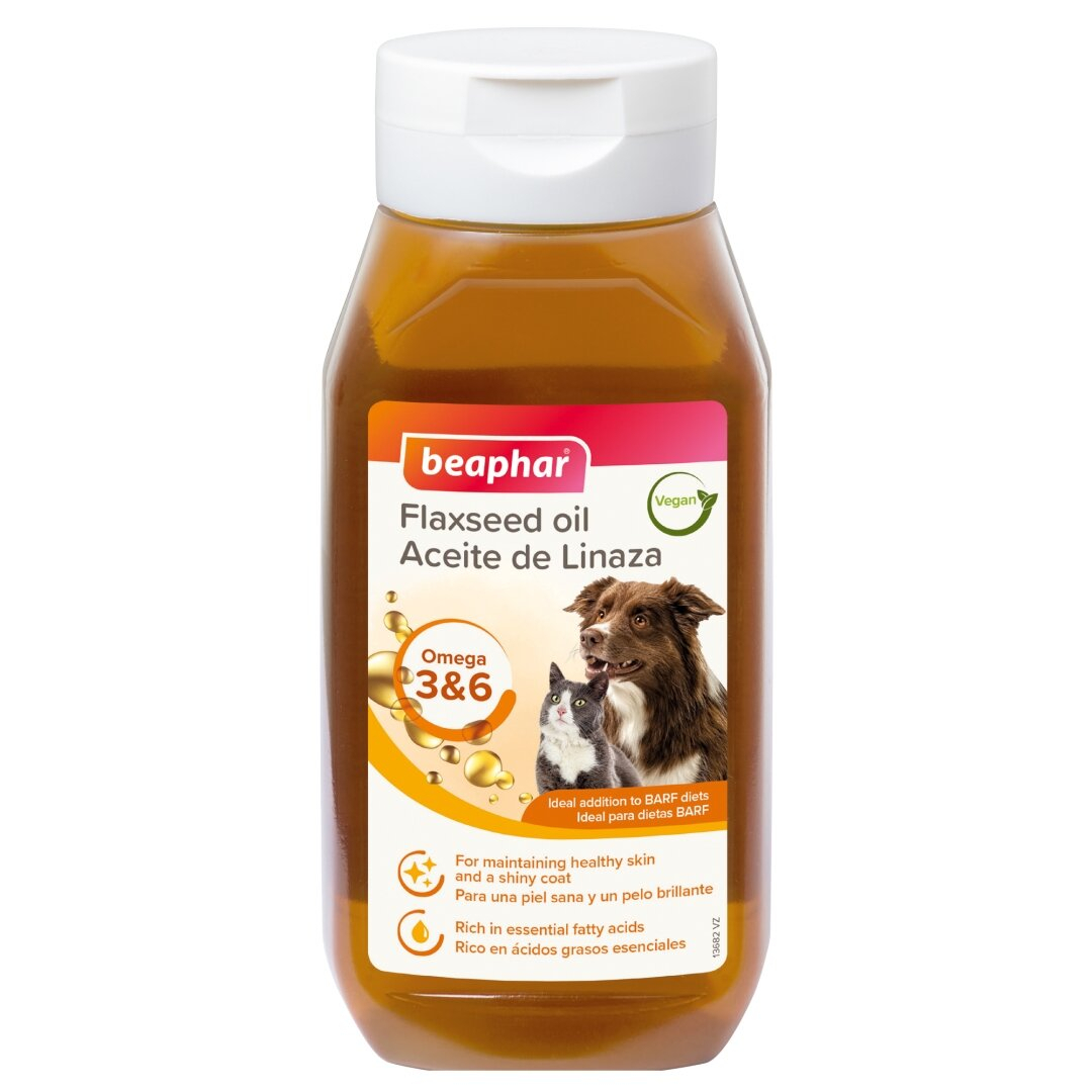 Вітаміни - Beaphar Flaxseed Oil Лляна олія для собак та котів