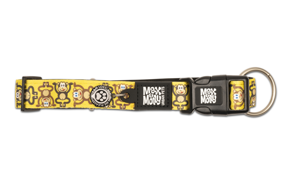 Амуніція - Max & Molly Urban Pets Smart ID Collar Monkey Maniac Нашийник для собак
