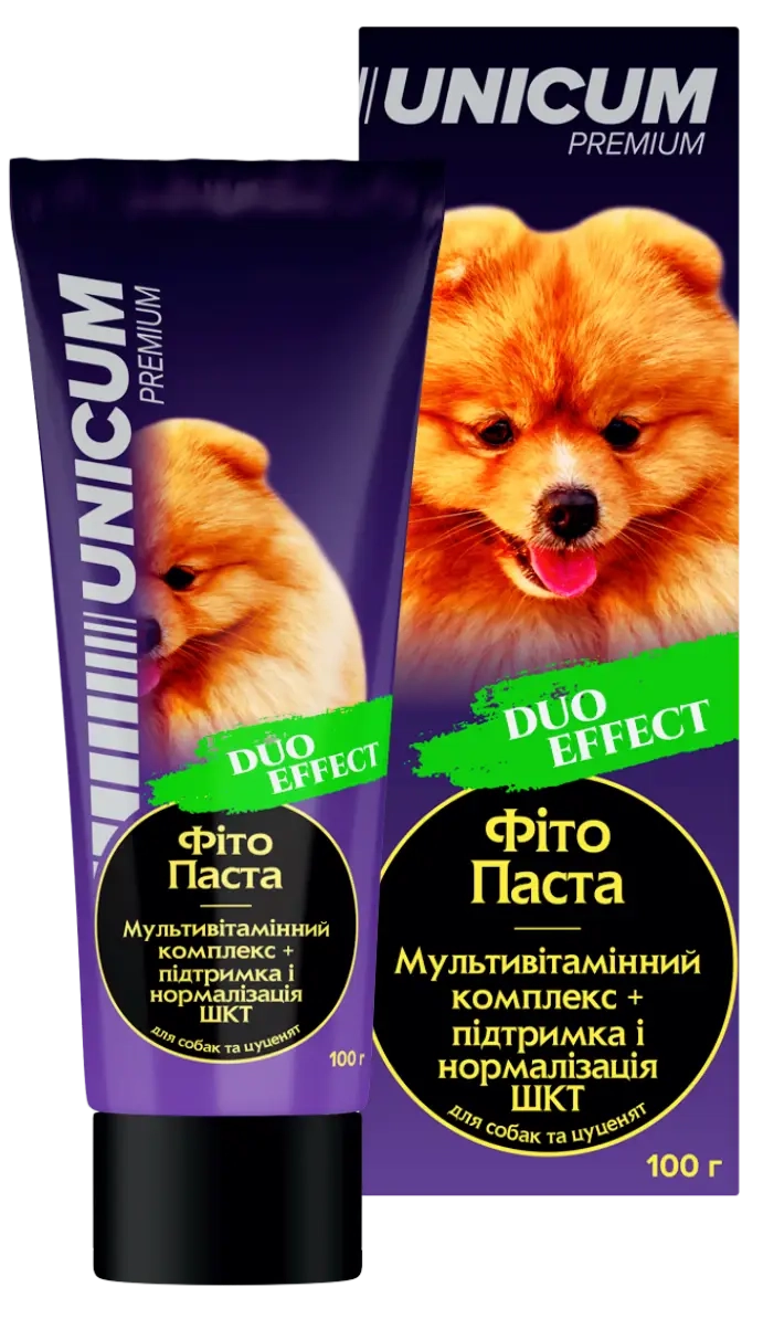 Вітаміни - Unicum DUO - фітопаста Мультивітамін+ЖКТ для собак та цуценят