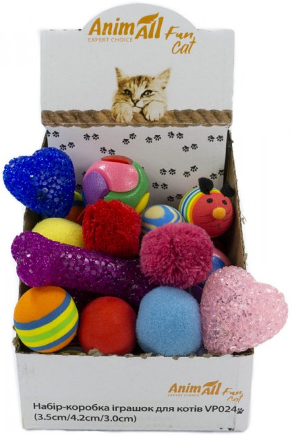 Іграшки - AnimAll Fun Cat Коробка іграшок для котів, 30 шт