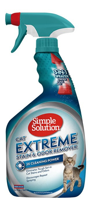 Догляд та гігієна - Simple Solution Extreme Cat Stain and Odor Remover - рідкий засіб для нейтралізації запахів і видалення стійких плям