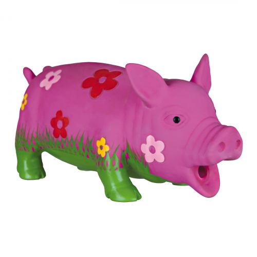 Іграшки - Trixie Pig with flowers - іграшка для собак