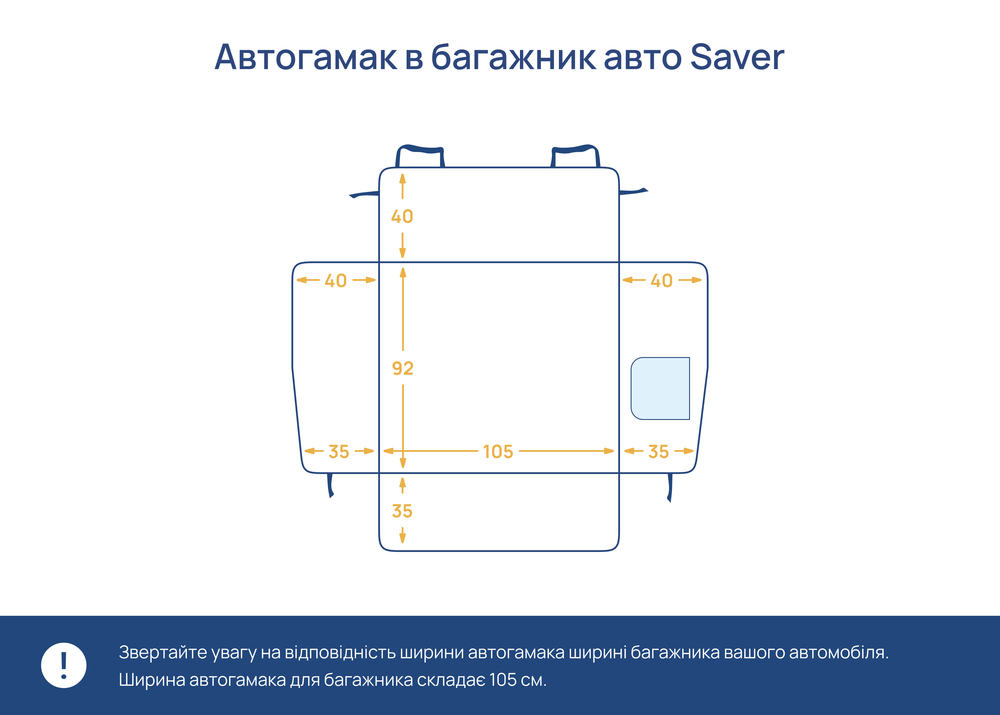 Прогулянки - Saver Brown Автогамак для собак в багажник
