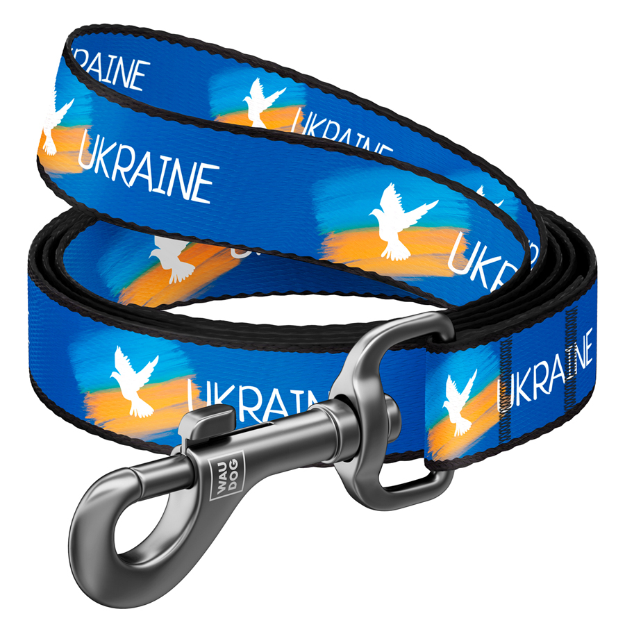 Амуніція - Collar WAUDOG Nylon Повідець для собак "Прапор"