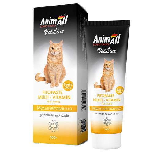 Вітаміни - AnimAll VetLine Multivitamin Фітопаста для котів