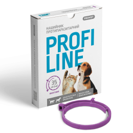 Купити ProVET PROFILINE Нашийник для котів та собак 35 см, фіолетовий (інсектоакарицид)
