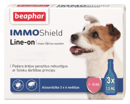 Засоби від паразитів - Beaphar IMMO Shield Краплі від бліх і кліщів для собак від 1 до 15 кг