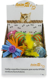 Іграшки - AnimAll Fun Cat Набір-коробка іграшок для котів, 15 шт
