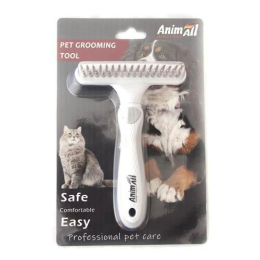 Купити AnimAll Groom Гребінець-граблі для тварин, сірий