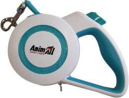 Купити AnimAll Reflector Повідець-рулетка для собак, блакитно-білий