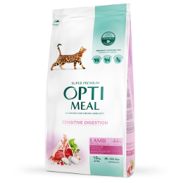Сухий корм - Сухий корм Optimeal з ягням для дорослих котів з чутливим травленням