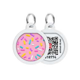 Купити Collar WAUDOG Smart ID Адресник з QR-паспортом "Маршмелоу"