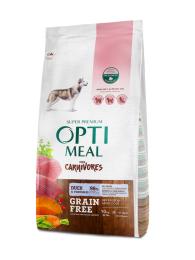 Сухий корм - Беззерновий сухий корм Optimeal з качкою та овочами для дорослих собак усіх порід